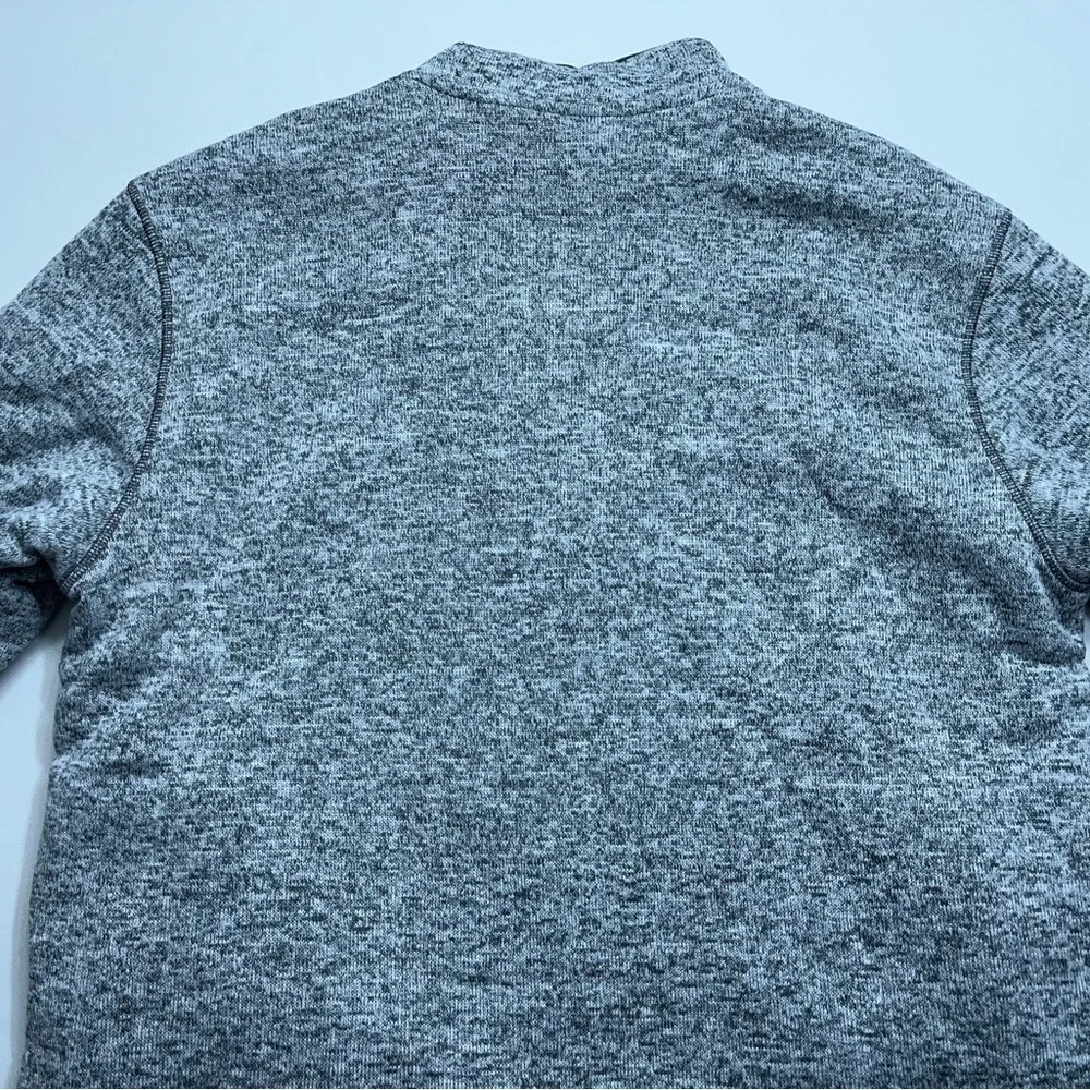 Orvis Sherpa Lined 1/4 Zip Pullover Mens Size Large Heathered Gray Fisherman